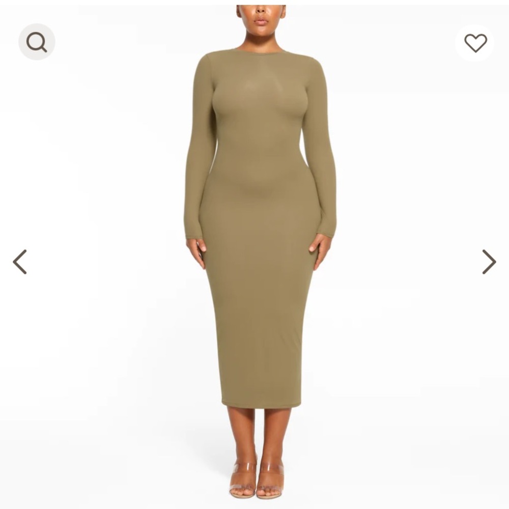 SKIMS Fits Everybody long Sleeve Contour Dress